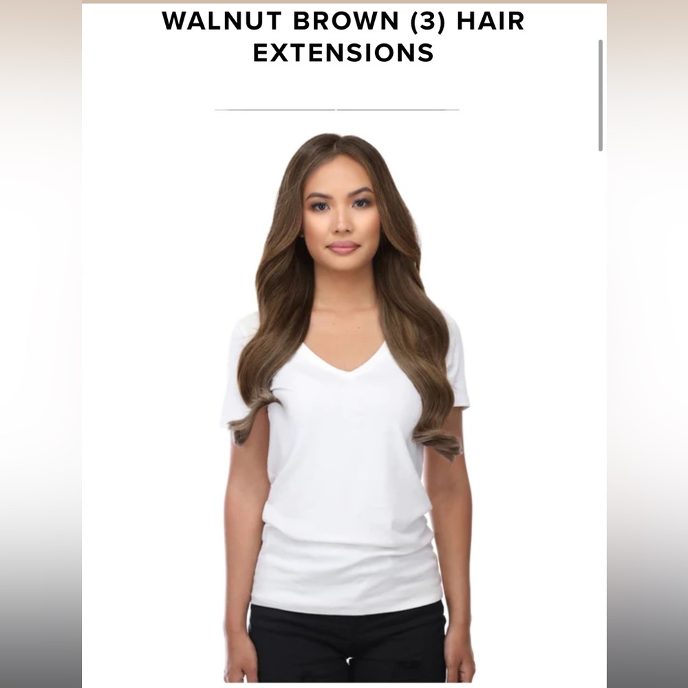 Bellami Walnut Brown 16in Silk Seam Extensions
